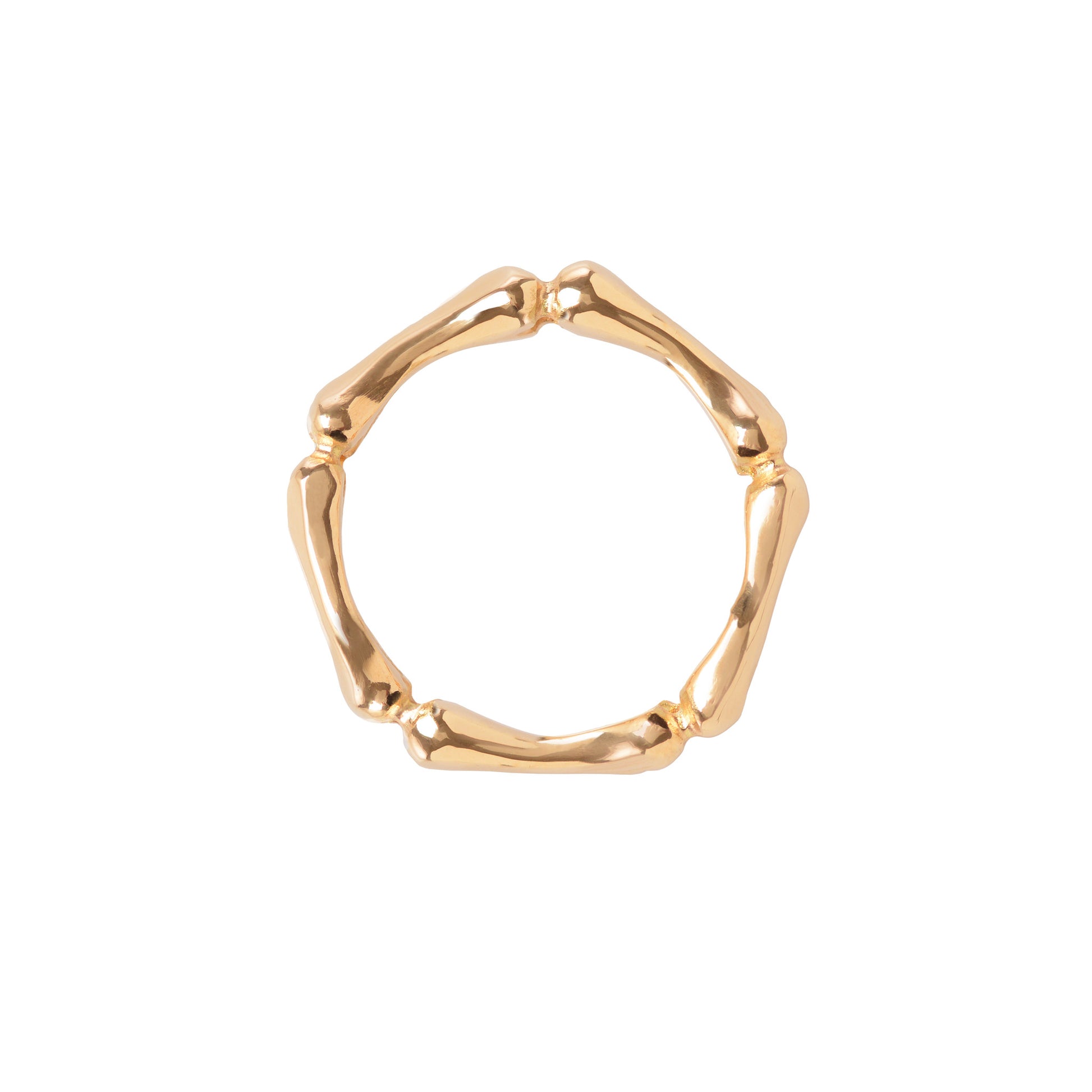Gold Little Phalanx Ring top view by McFarlane Fine Jewellery