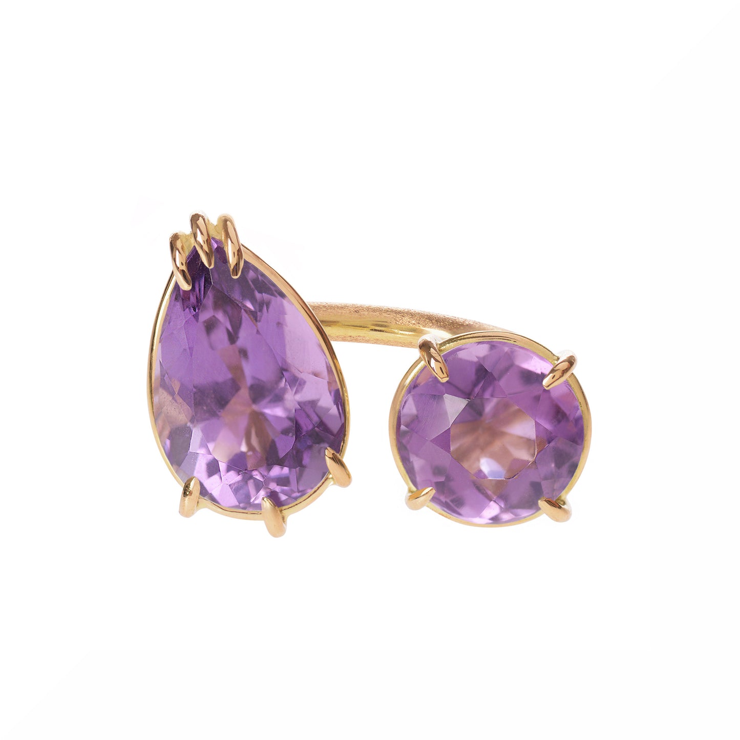 Amethyst Duet Ring by McFarlane Fine Jewellery