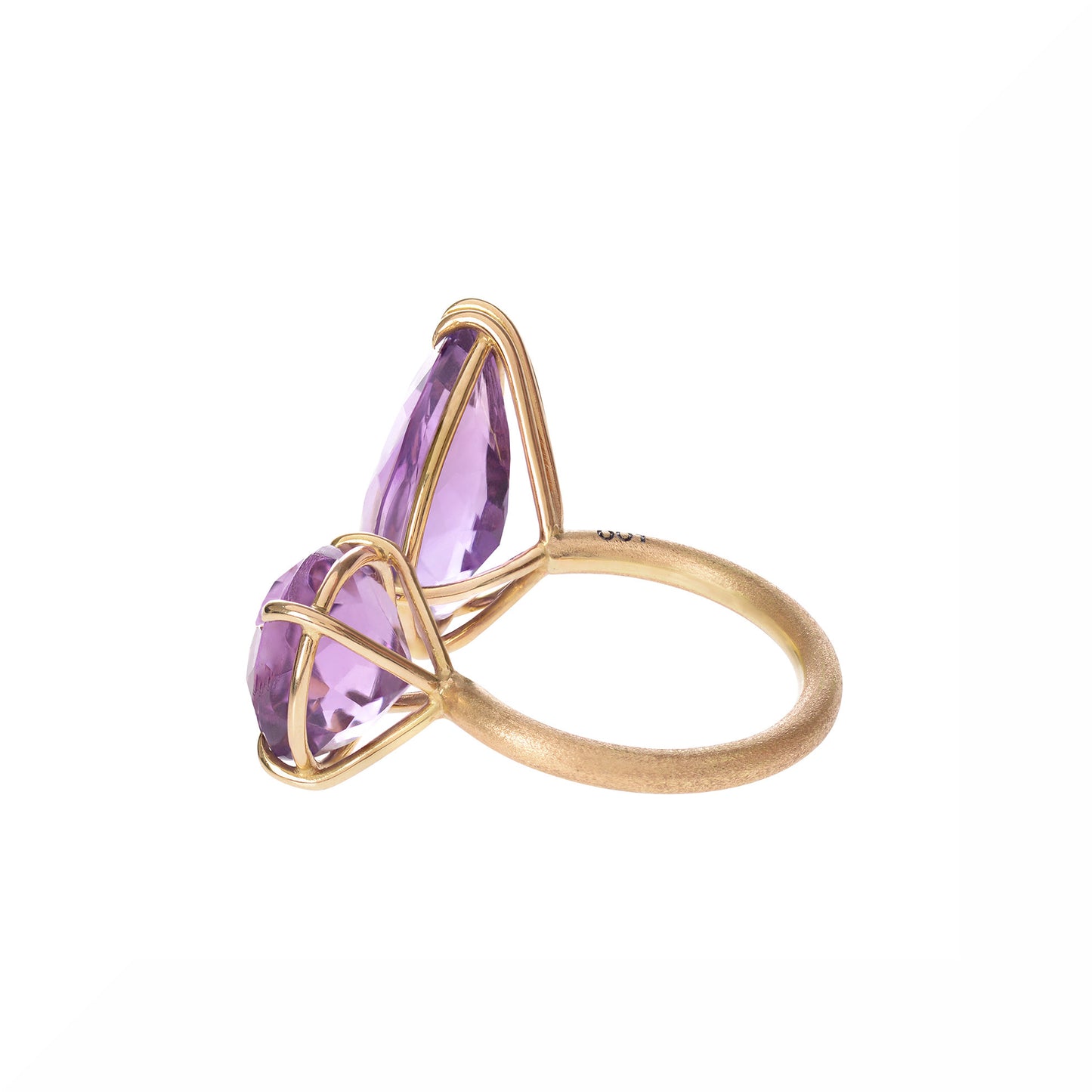 Amethyst Duet Ring back view by McFarlane Fine Jewellery