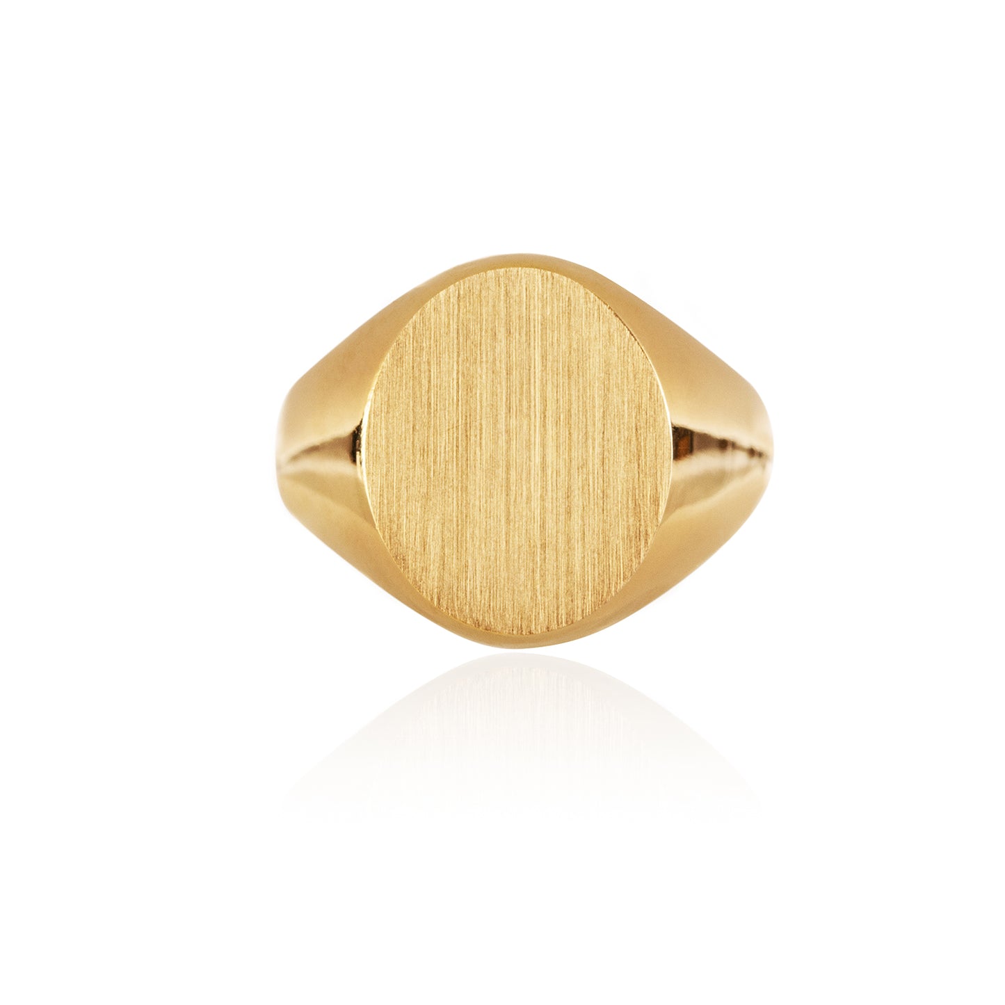 18ct recycled Yellow Gold Pinkie Signet Ring by McFarlane Fine Jewellery