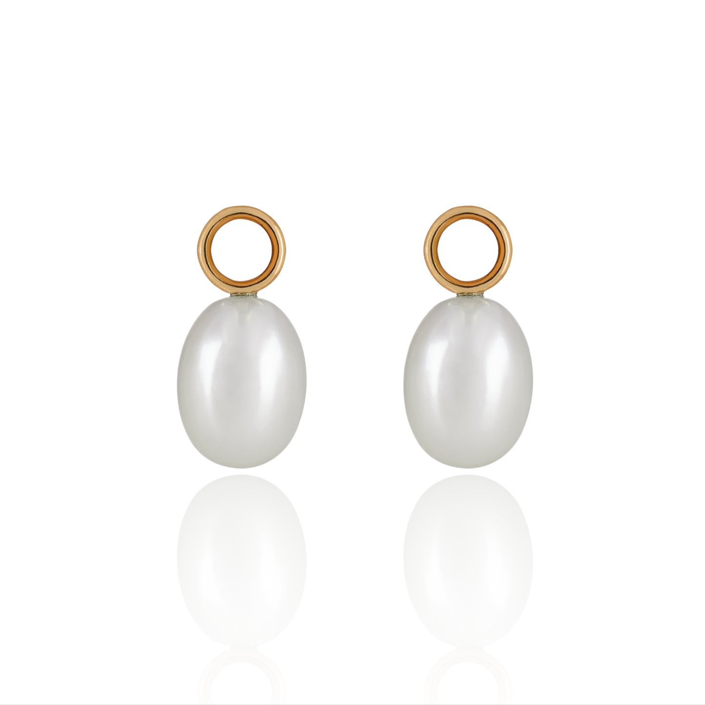 Chunky Pearl Earring Pendants slim by McFarlane Fine Jewellery