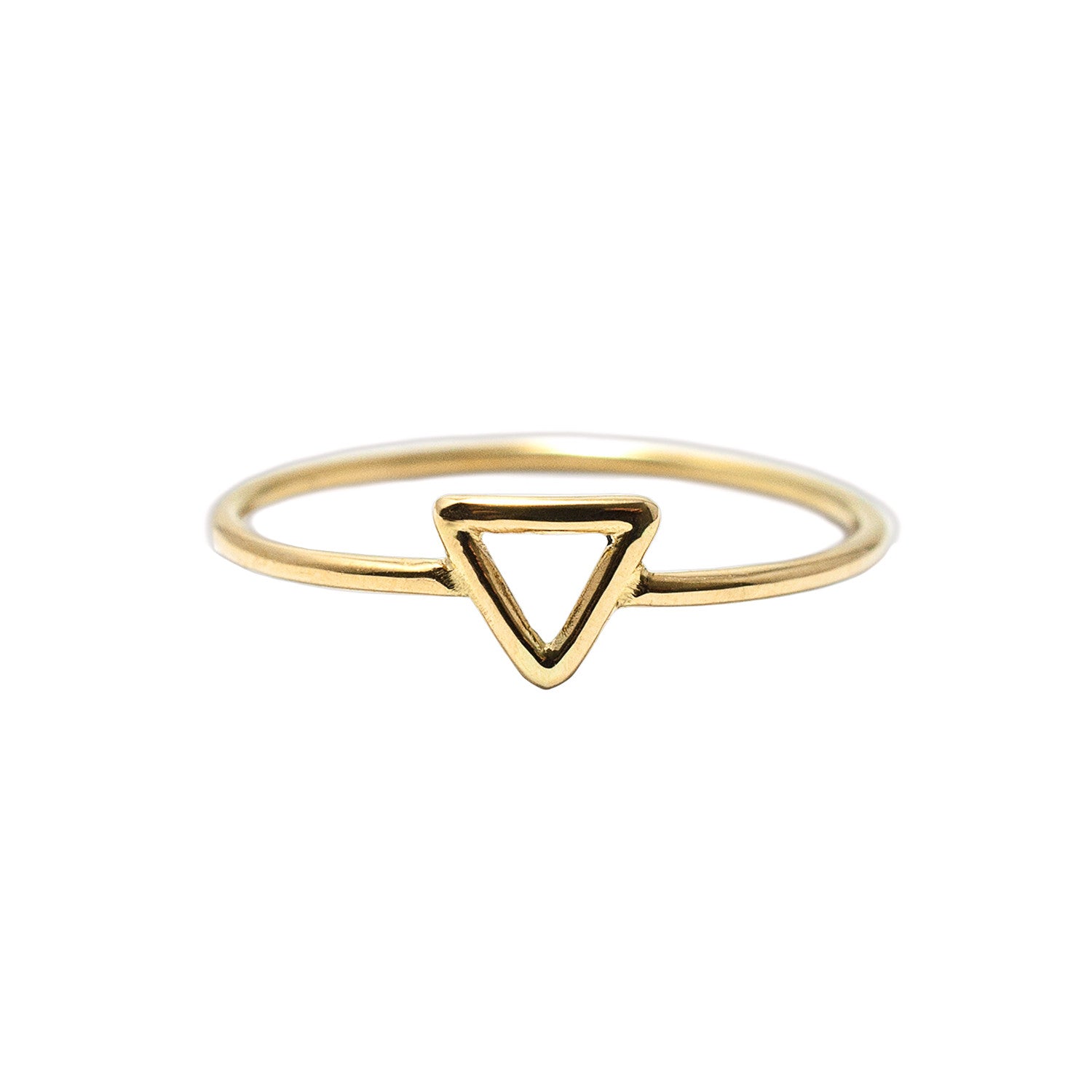 18ct gold Triangle Ring by McFarlane Fine Jewellery
