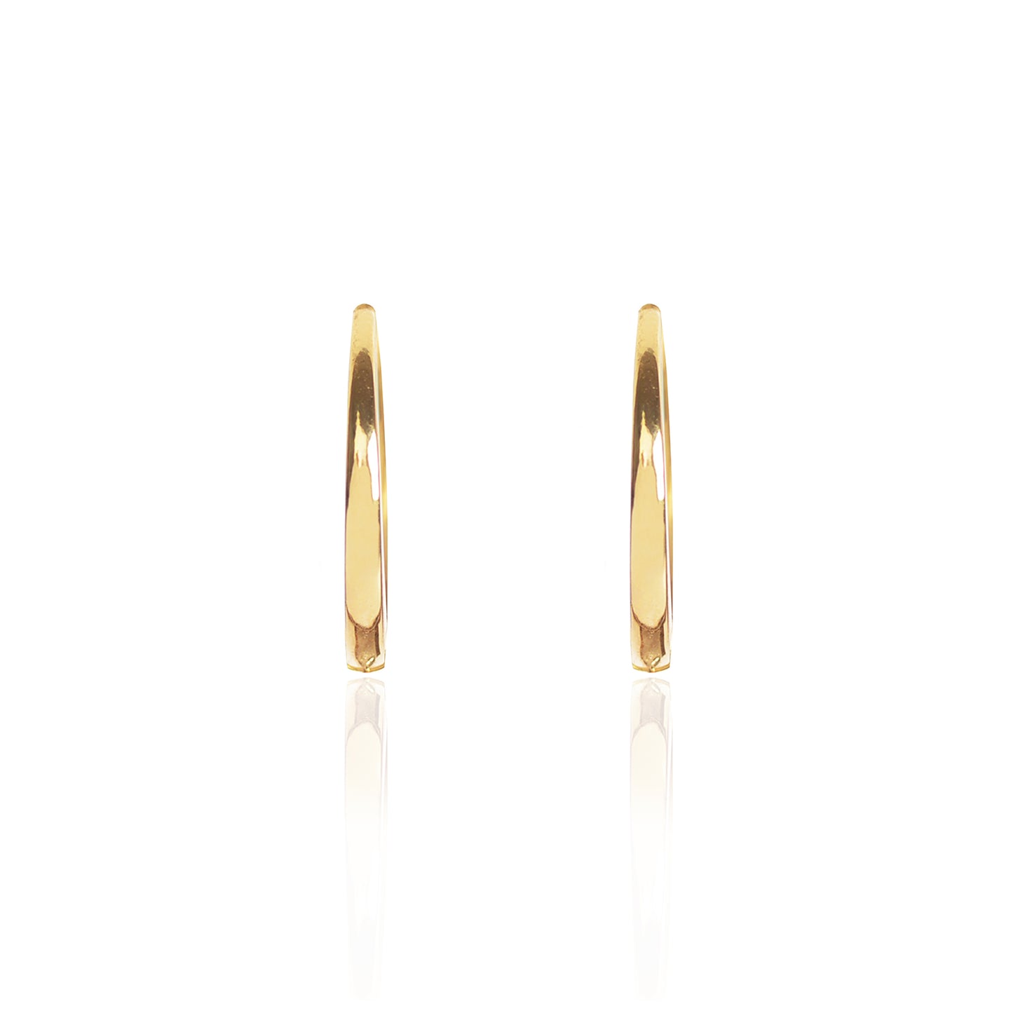 18ct yellow Gold Closed Hoops by McFarlane Fine Jewellery