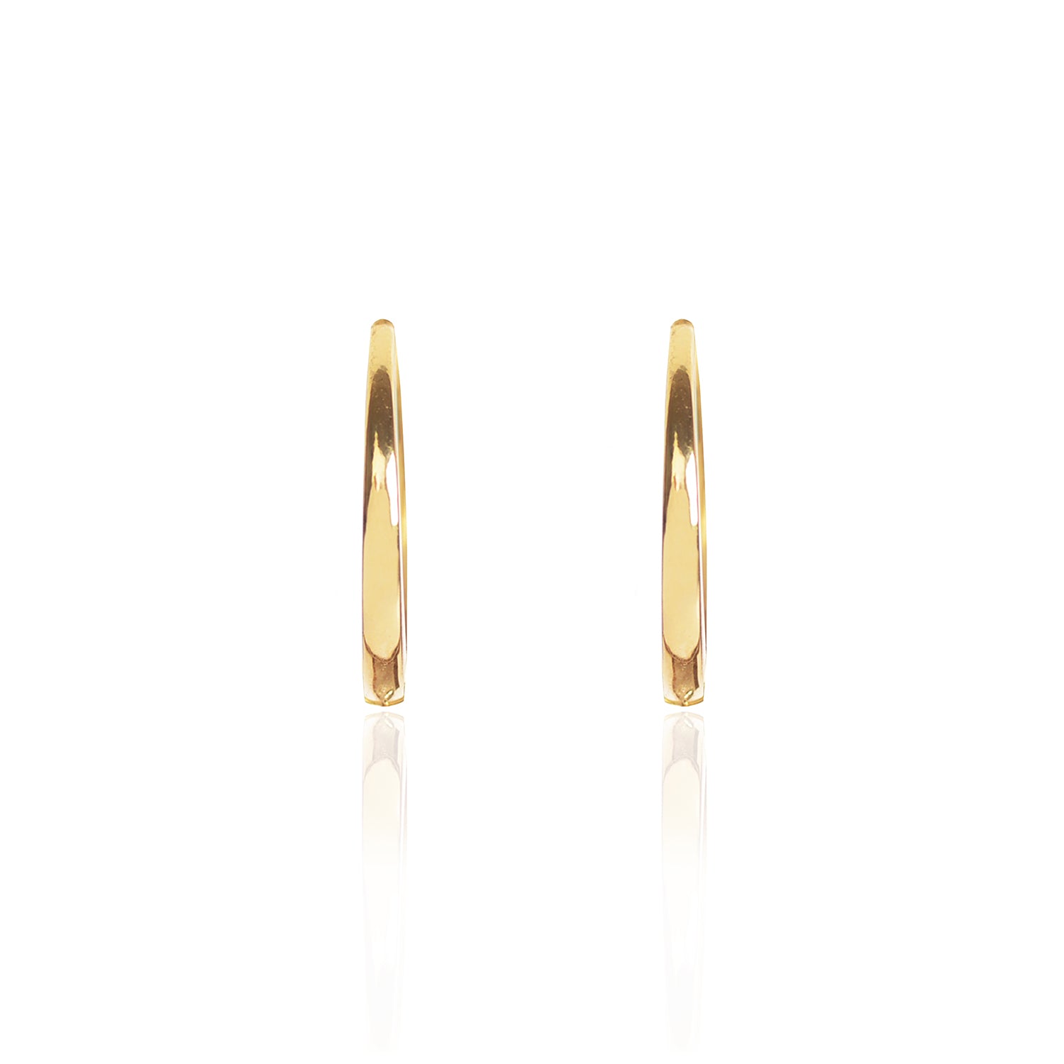 18ct yellow Gold Closed Hoops by McFarlane Fine Jewellery