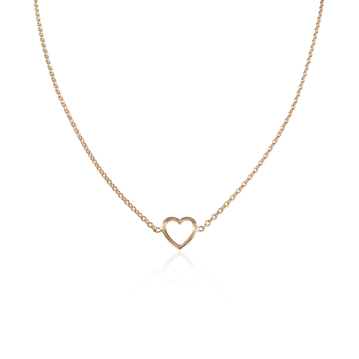18ct yellow gold Heart Necklace by McFarlane Fine Jewellery