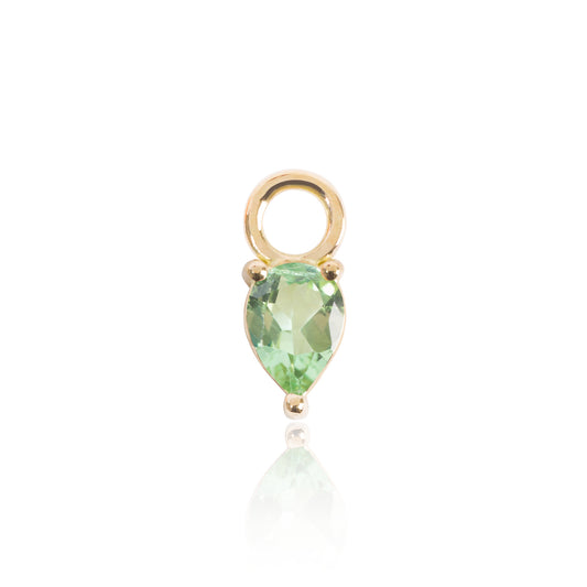 Light Green Tourmaline Earring Pendant by McFarlane Fine Jewellery