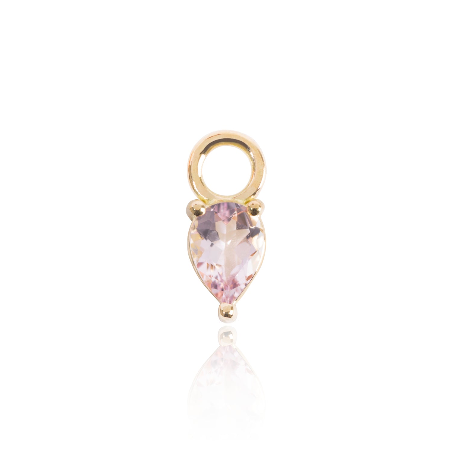 Light Pink Morganite Earring Pendant by McFarlane Fine Jewellery