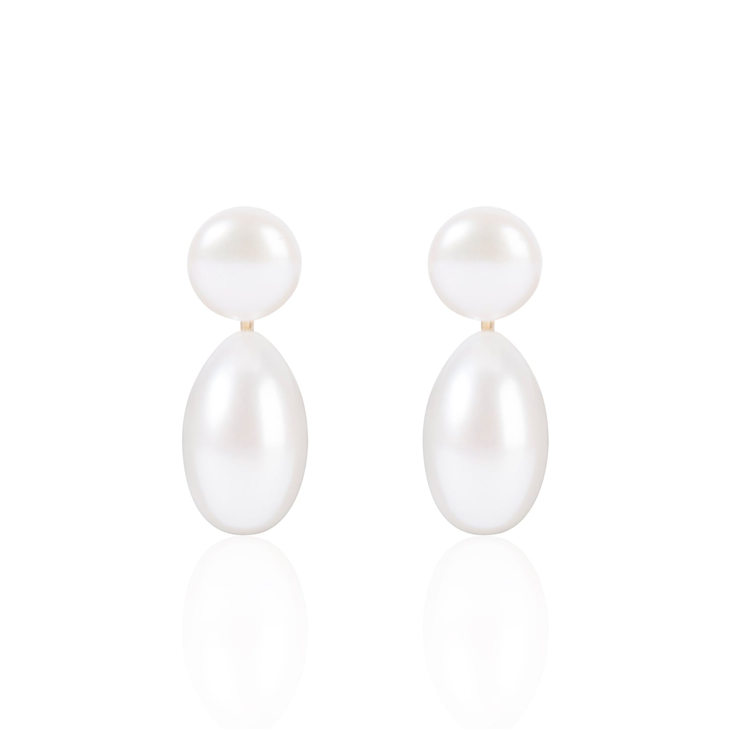 Button Pearls with Elongated Pearl Pendants by McFarlane Fine Jewellery