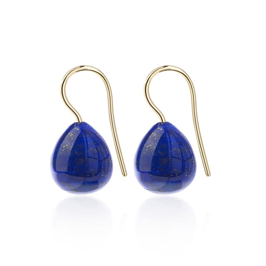 Blue Lapis Lazuli Earrings Extra Large
