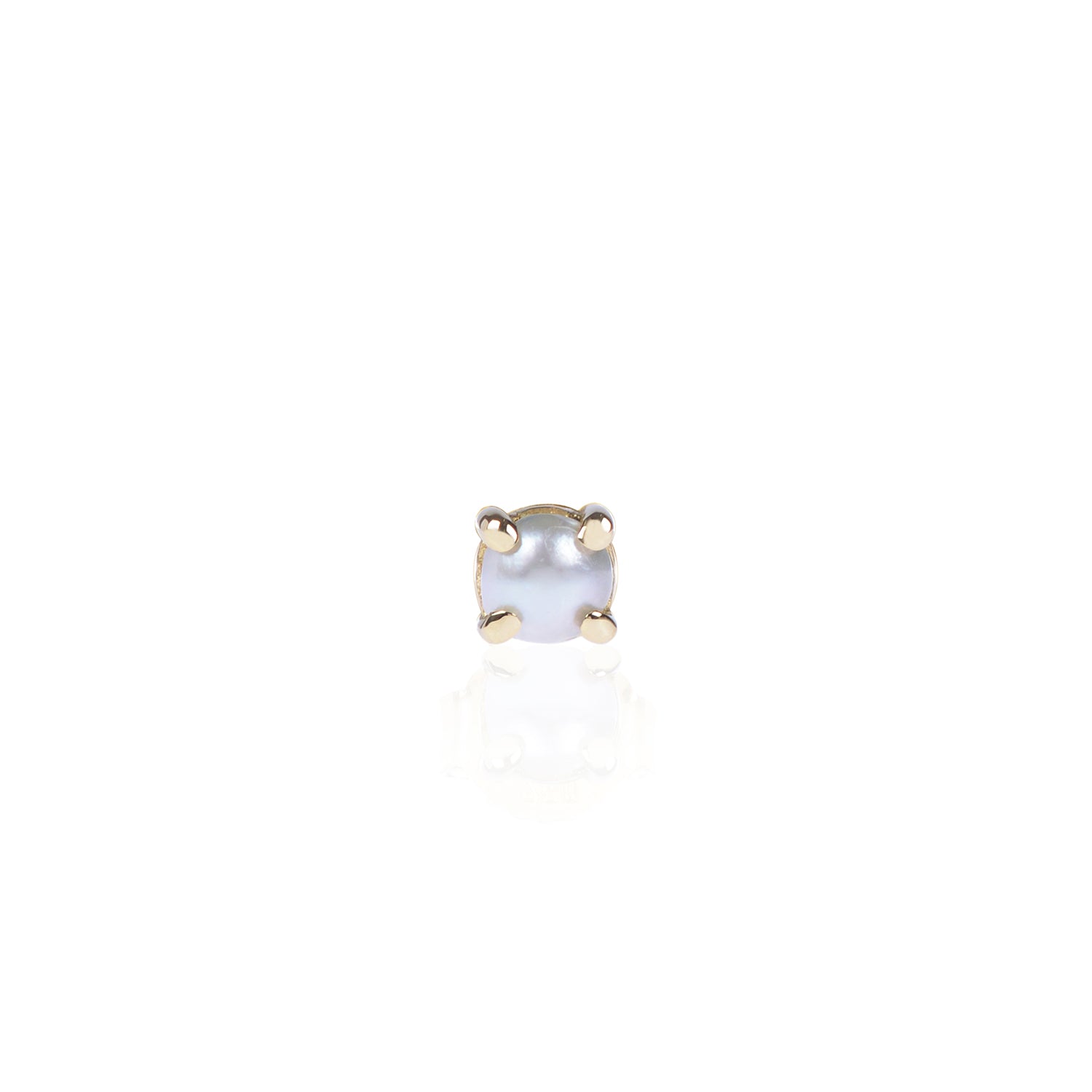 Mabe Pearl Stud in 18ct yellow gold by McFarlane Fine Jewellery