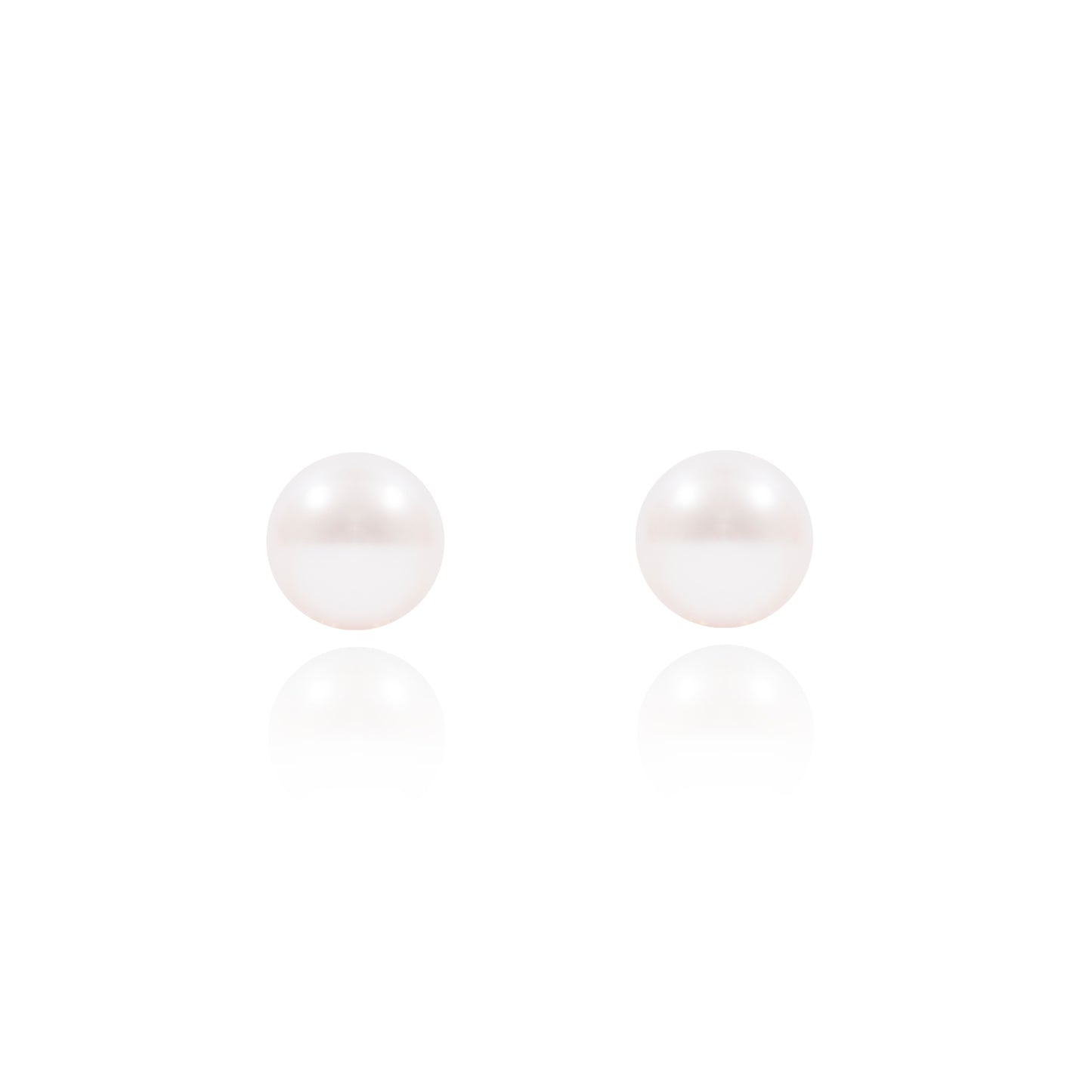 Mini Pearl Studs Front View by McFarlane Fine Jewellery