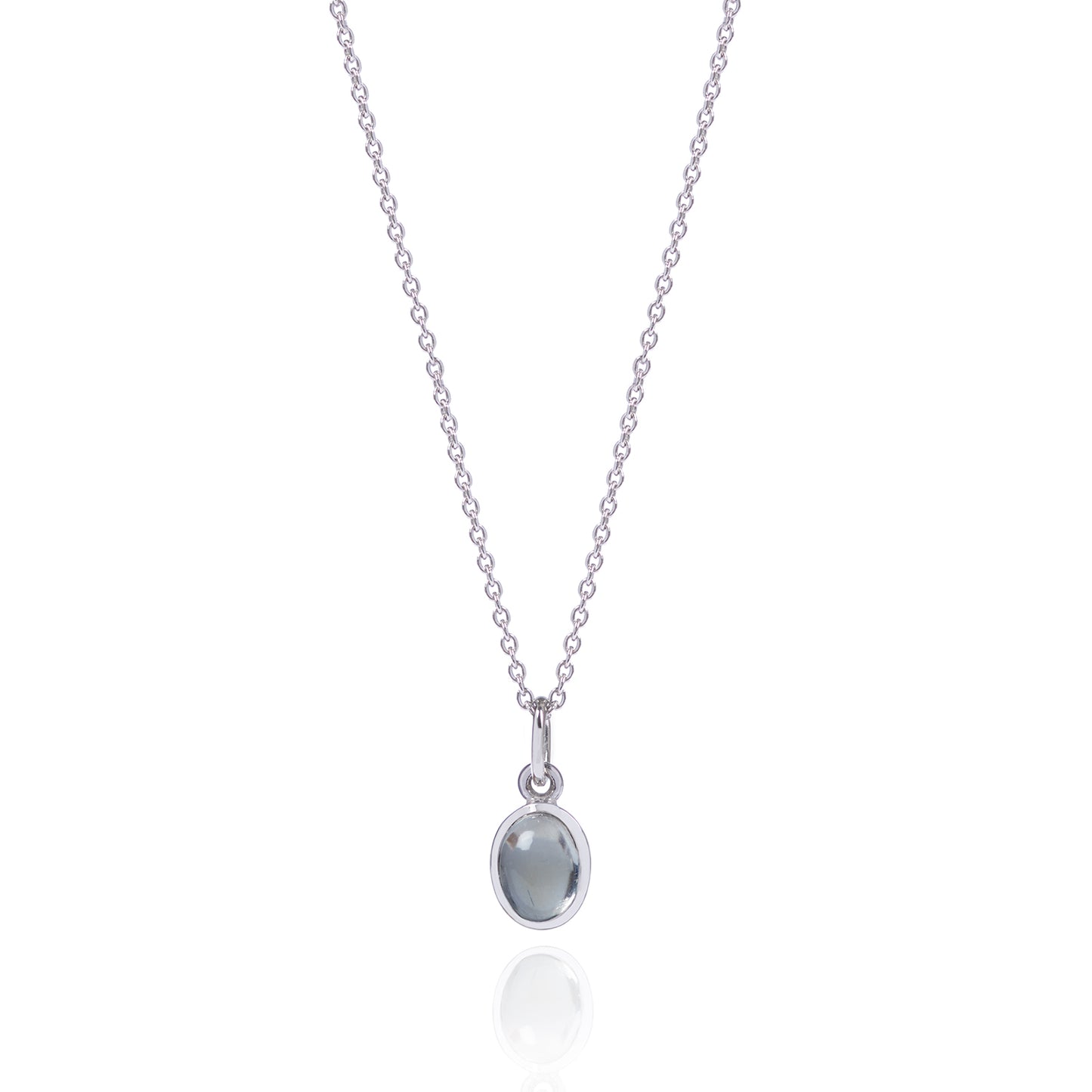Moonstone Necklace in 18ct white gold by McFarlane Fine Jewellery