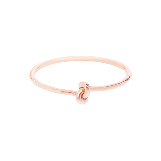 18ct Rose Gold Forget Me Knot Ring by McFarlane Fine Jewellery