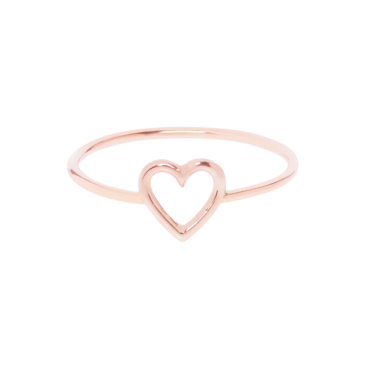 18ct Rose Gold Heart Ring by McFarlane Fine Jewellery