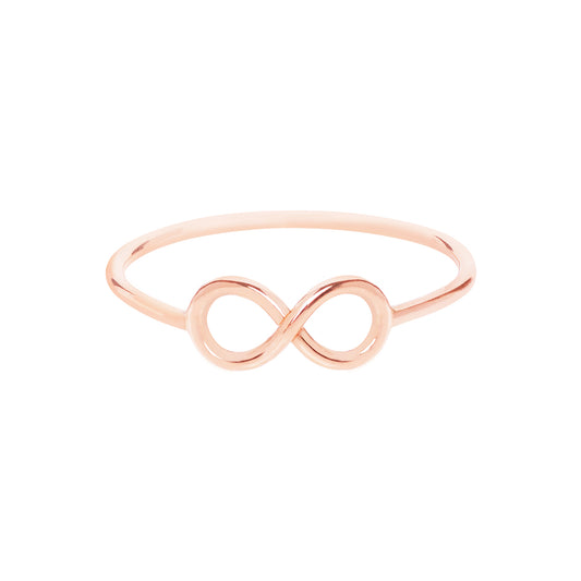 18ct Rose Gold To Infinity Ring by McFarlane Fine Jewellery